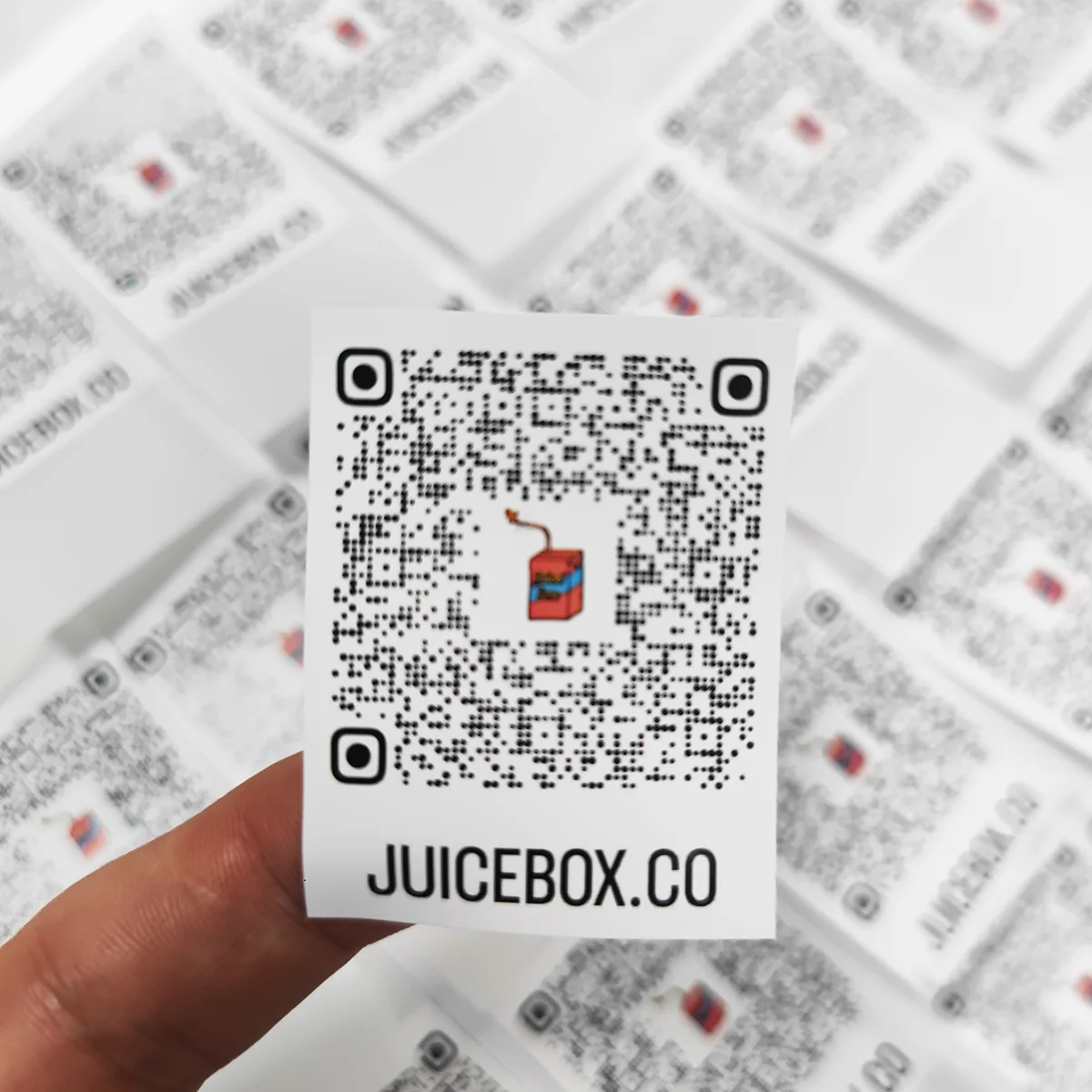 Custom product label with Logo QR code Label Sticker Printing Holographic Laser bar code sticker vinyl product tag