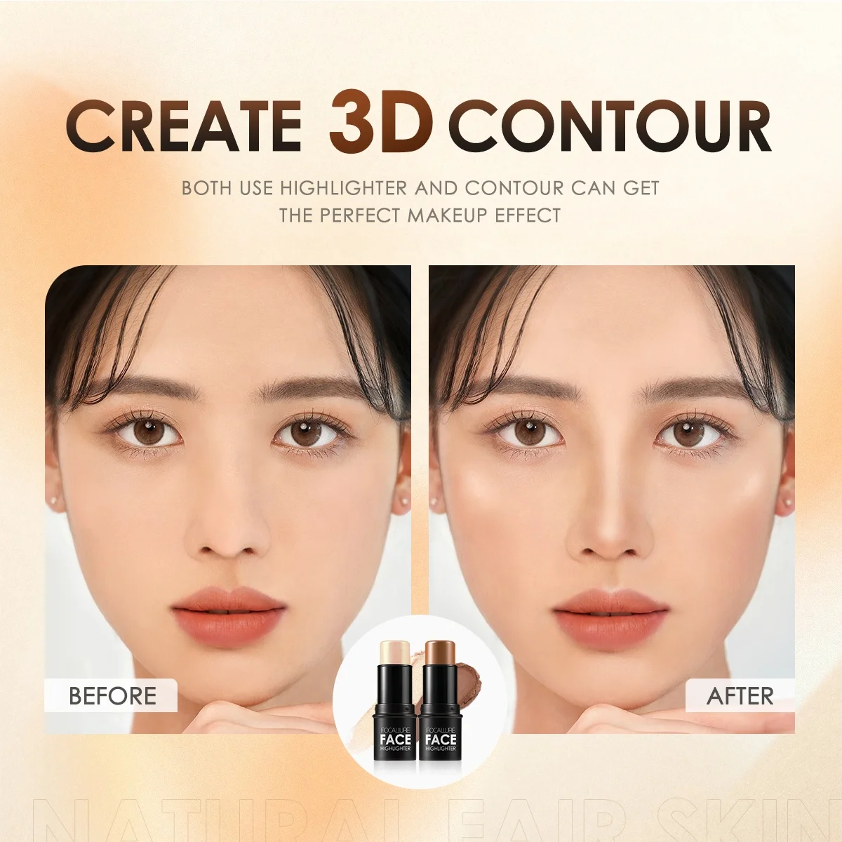 FOCALLURE FA01 косметика для лица матовый хайлайтер Гладкий контурный Стик