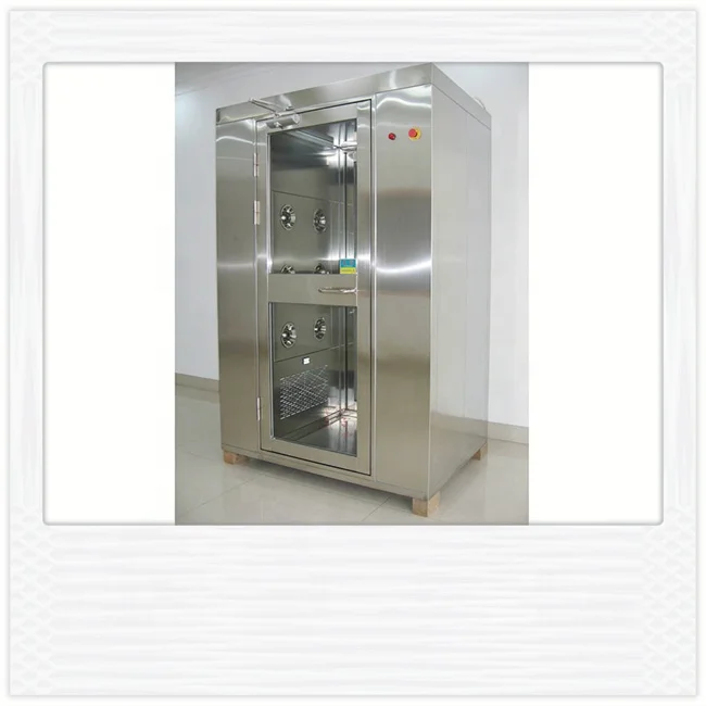 White Color Clean Room Equipments Air Shower Cabinet Manufacturers With Electronic Interlock