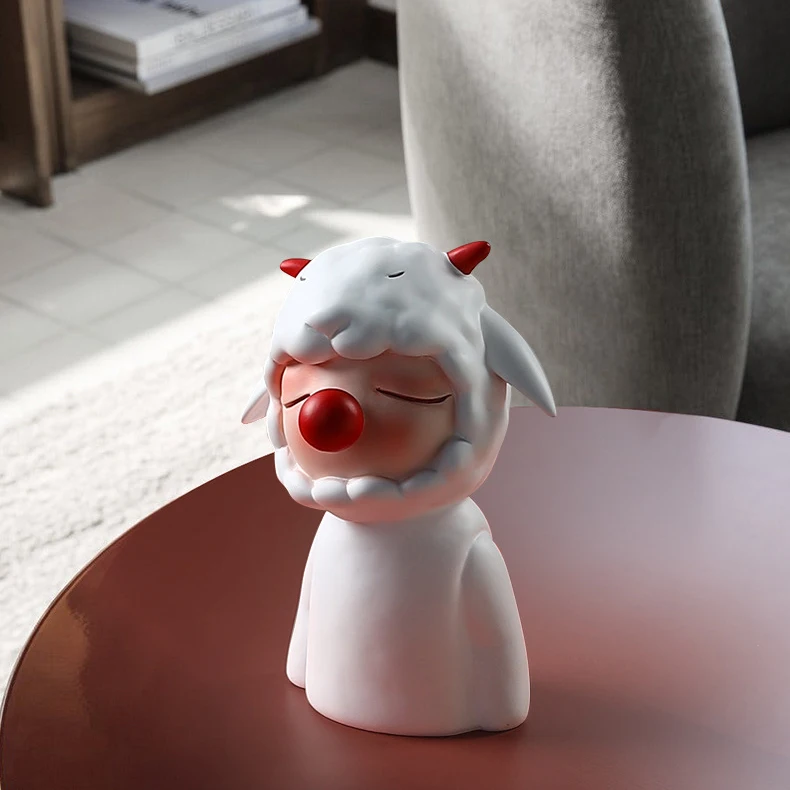 Custom luxury resin craft interior soft home decoration modern animal sculpture