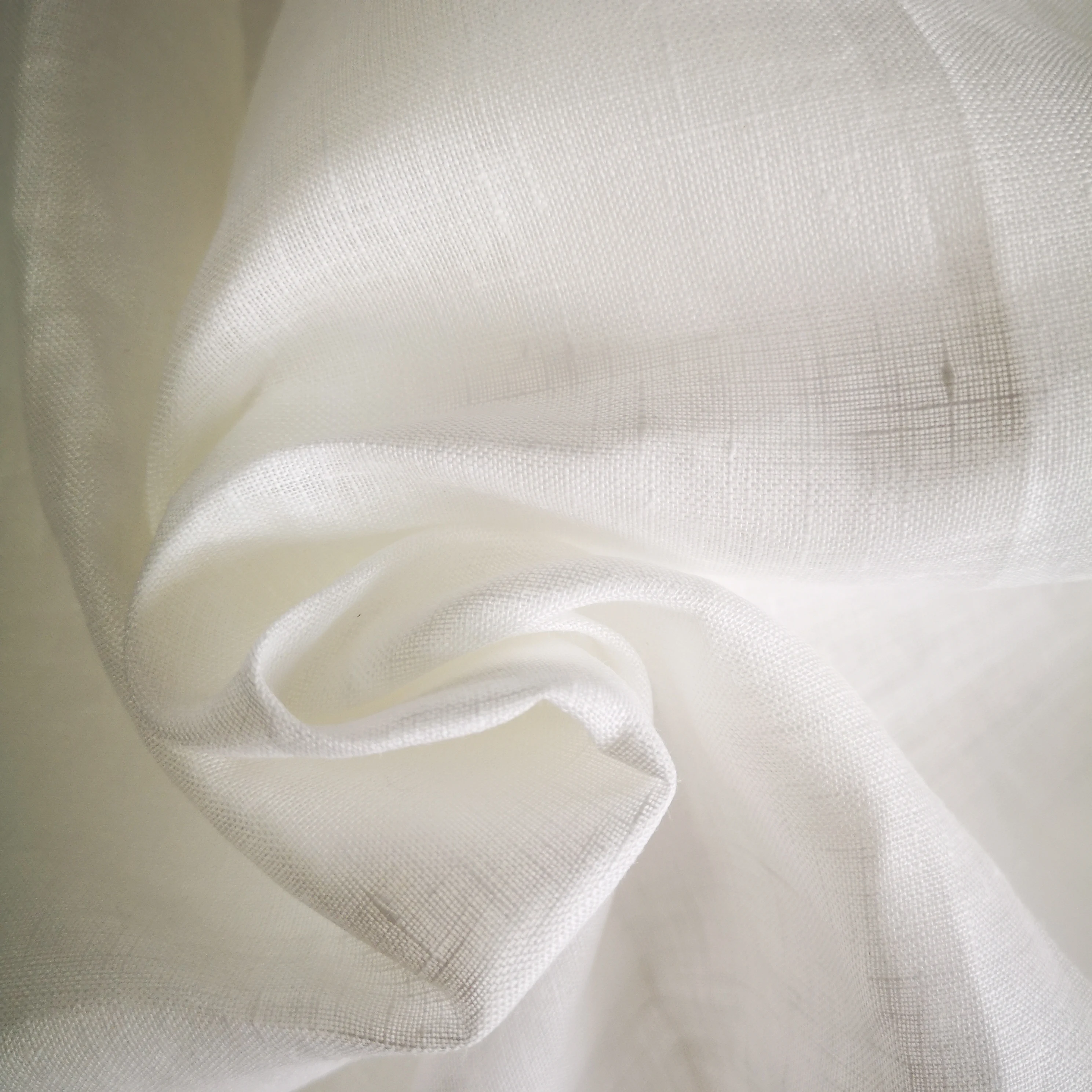PFP and PFD White Color Linen Fabric for Printing and Dyeing