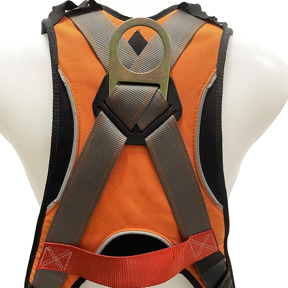 Personal Protection Equipment Quick Connect Safety Belt Roof Fall Protection Lineman Full Body Safety Harness for Construction
