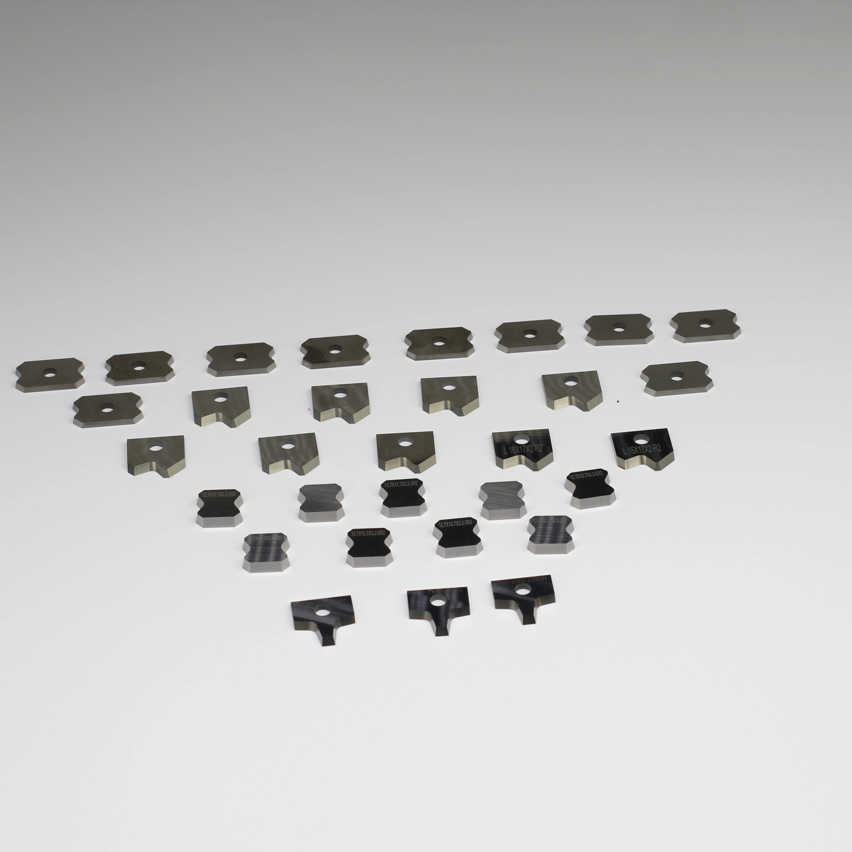 Woodworking  factory price 20x16.2x2-2R3 Tungsten Carbide Radius Profile Knives For Edgebanding machine trimmer