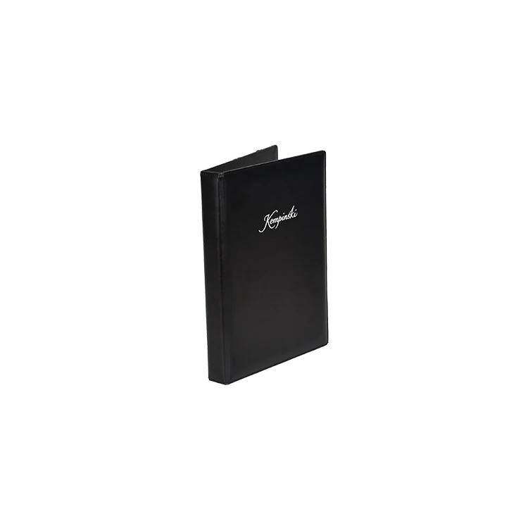 Luxury and High Grade Restaurant Menu Folder PU Leather Folder Clip Hotel Menu Cover Guest Directory With Custom Logo