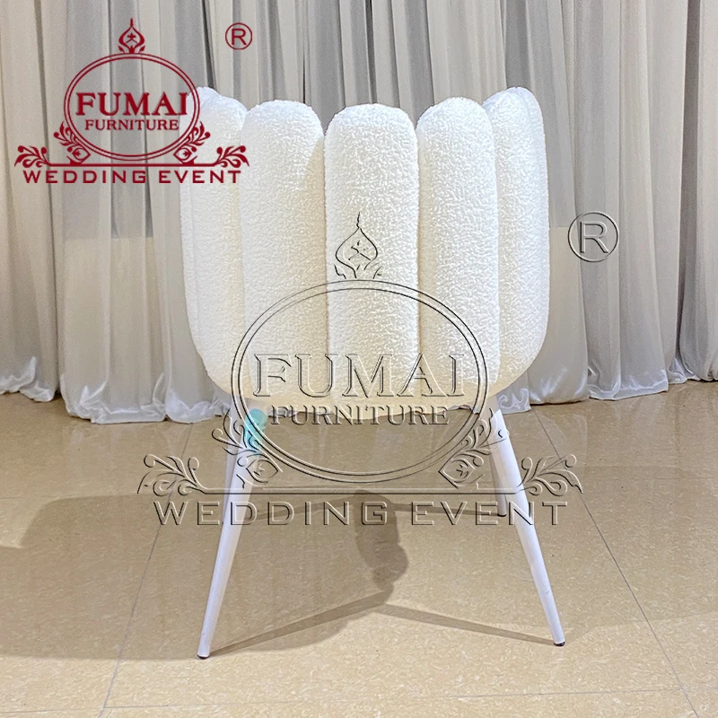 2024 Foshan Chaise De Ceremony White Wedding Chairs White