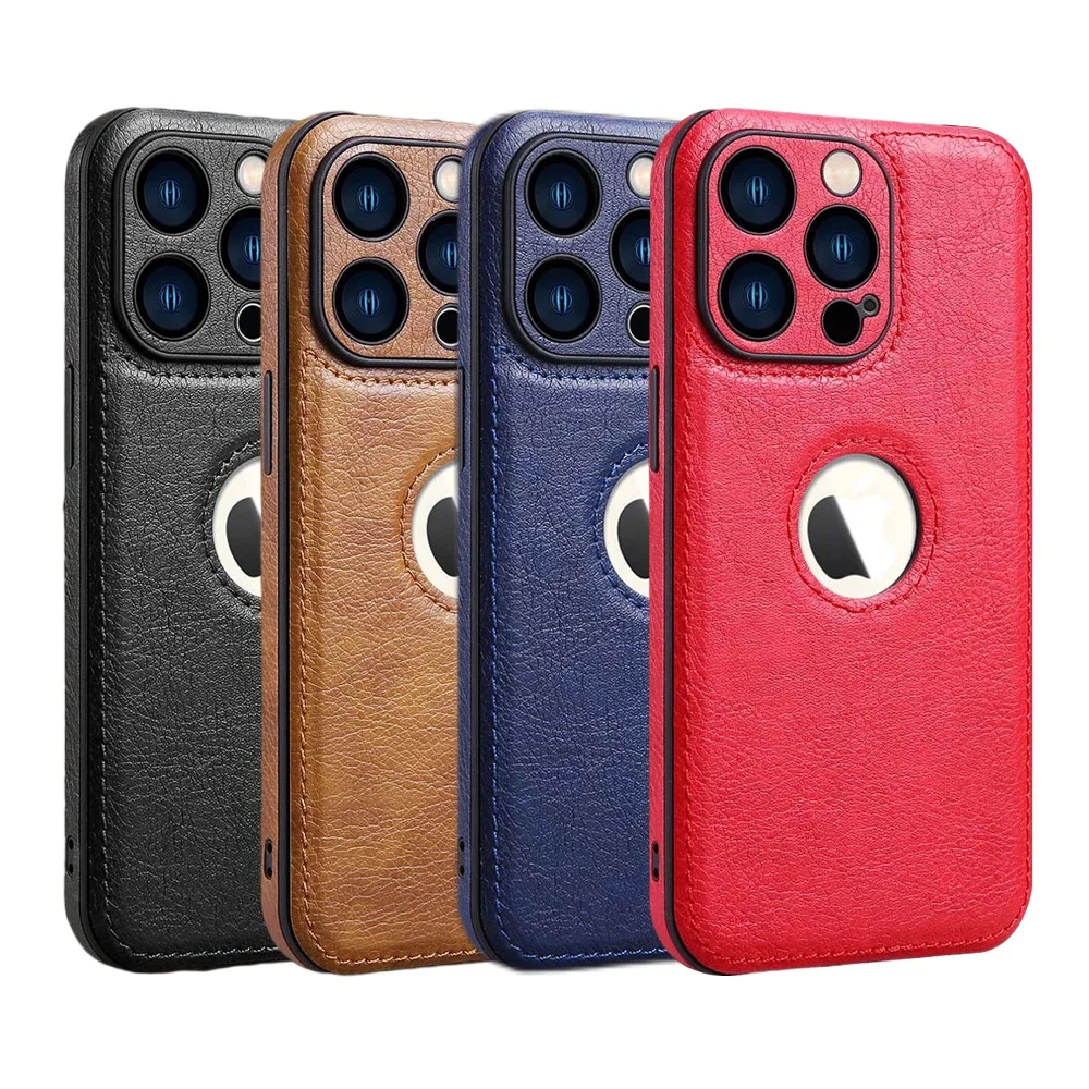 Mobile Cover Scratch Resistant Ultra Slim Protective Premium PU Genuine Leather Phone Case for Apple for iPhone 13 12 11 Pro Max