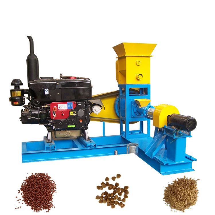 Hot sale factory price agricultural equipment home use small floating fish feed extruder machine