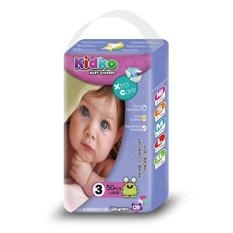 Wholesale Lightweight Baby Diapers Skin Friendly Breathable Baby Diaper Affordable Disposable Diaper/Nappy For Newborn Baby