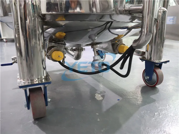 300L electric heated sealed mixer tank liquid shampoo lotion blender beverage fruit juice mixing machine price