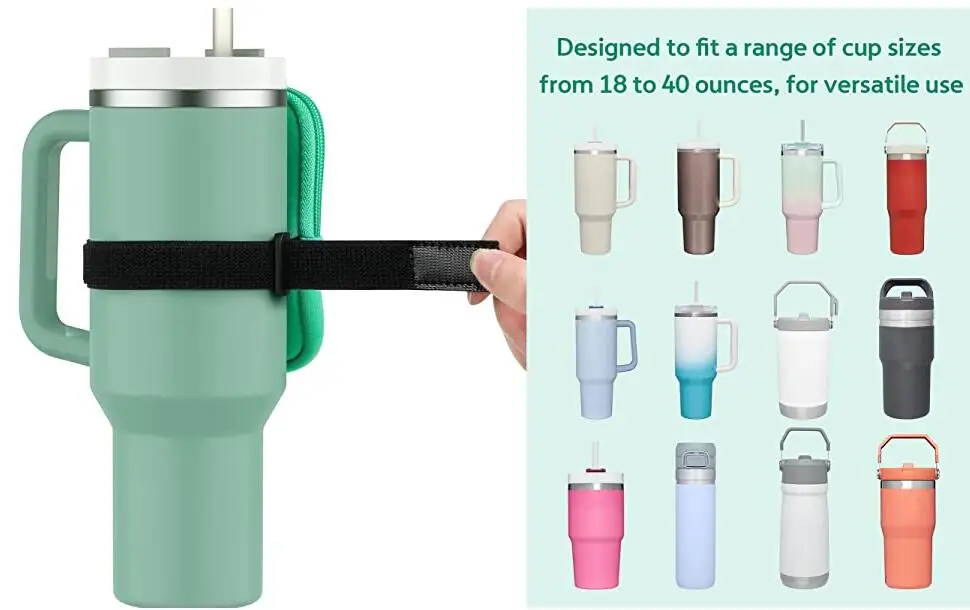 Neoprene Water Bottle Holder Pouch Bottle Carrier 40 oz tumbler DMA92256