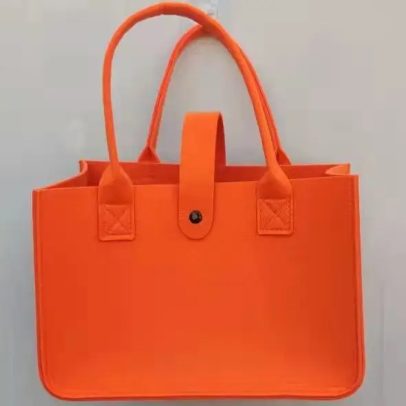 2024 New Factory in stock Internet celebrity felt bag handbag fashion simple shopping bag event gift gift bag blue red