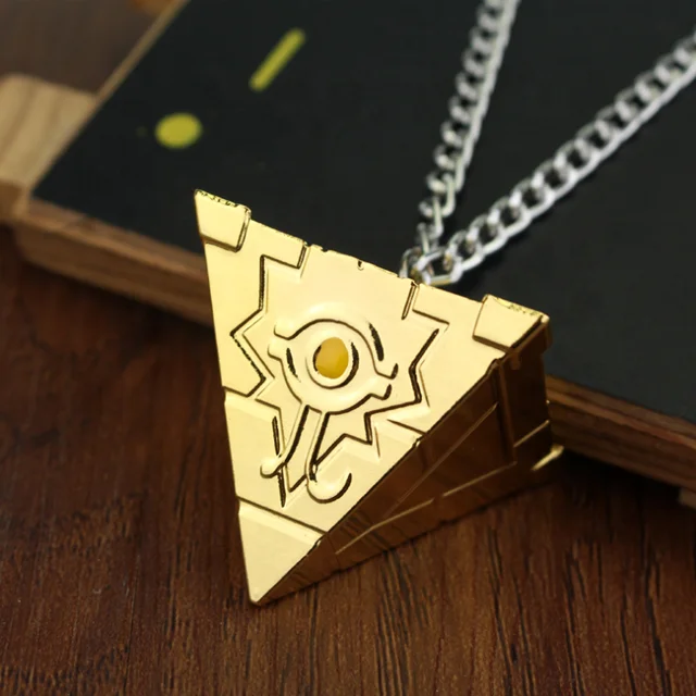 
Anime Yu-Gi-Oh Game Yugioh 3D Millenium Puzzle Pendant Pyramid Egyptian Eye Of Horus Necklace 