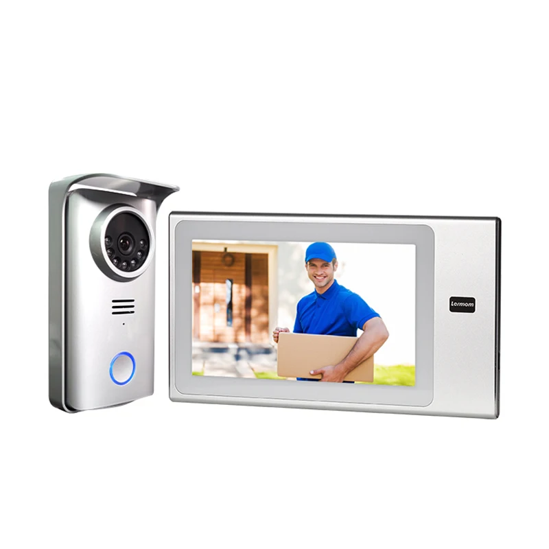 
AHD 1080P 4 Wires 7 Inch Screen 2 Way Audio Smart IP Door Video Intercom for Villa House 