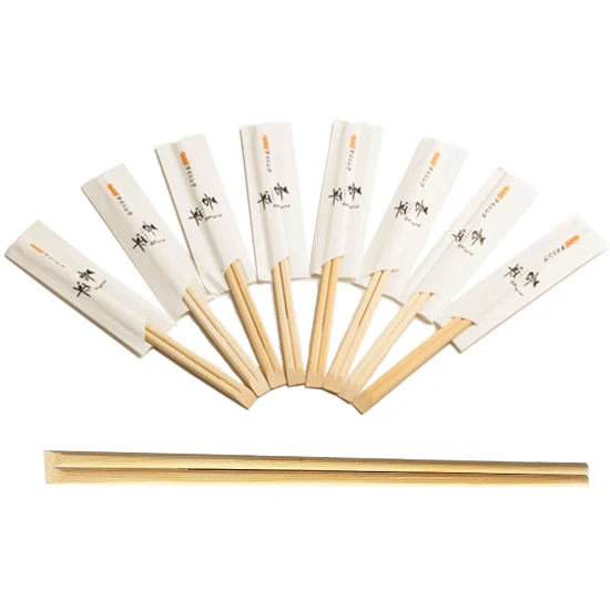 Factory wholesale 2021 best price disposable normal chopstick with paper cover