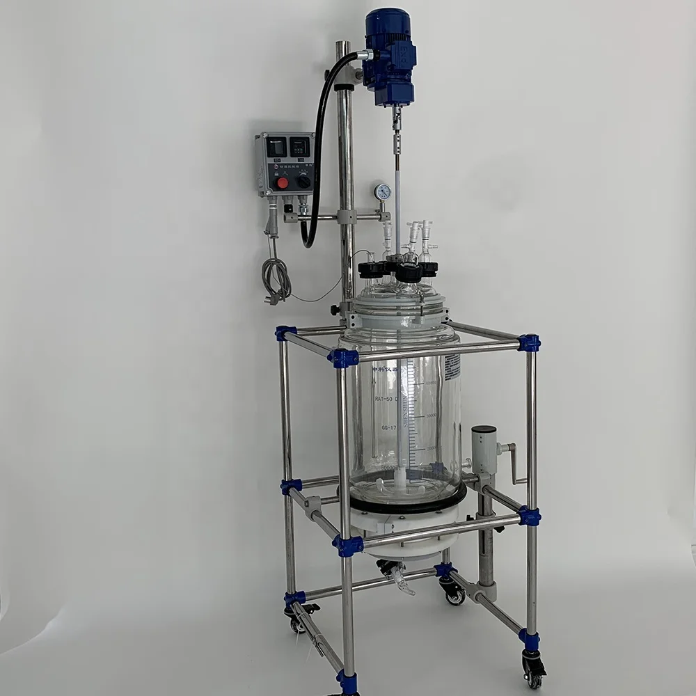 RAT-50Dse покрытый кожухом стеклянный реактор покрытый кожухом с фильтром (50L с фильтром)