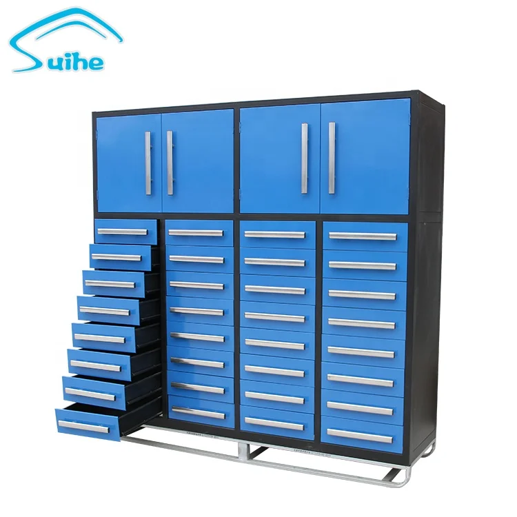 Customized large load drawer tool cabinet waterproof tool box Heavy duty drawer workbench