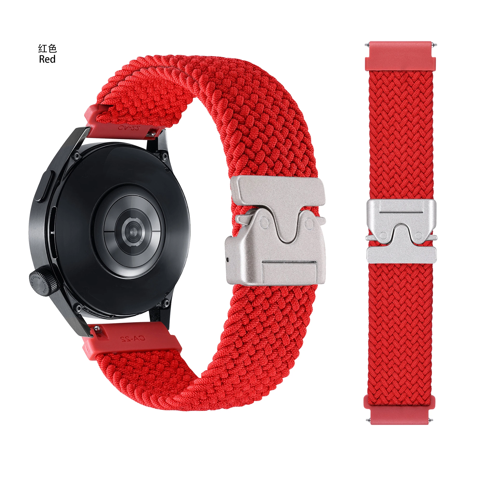 Parachute buckle woven strap for Samsung galaxy huwei nylon fabric 20mm 22mm watch bands universal bracelet