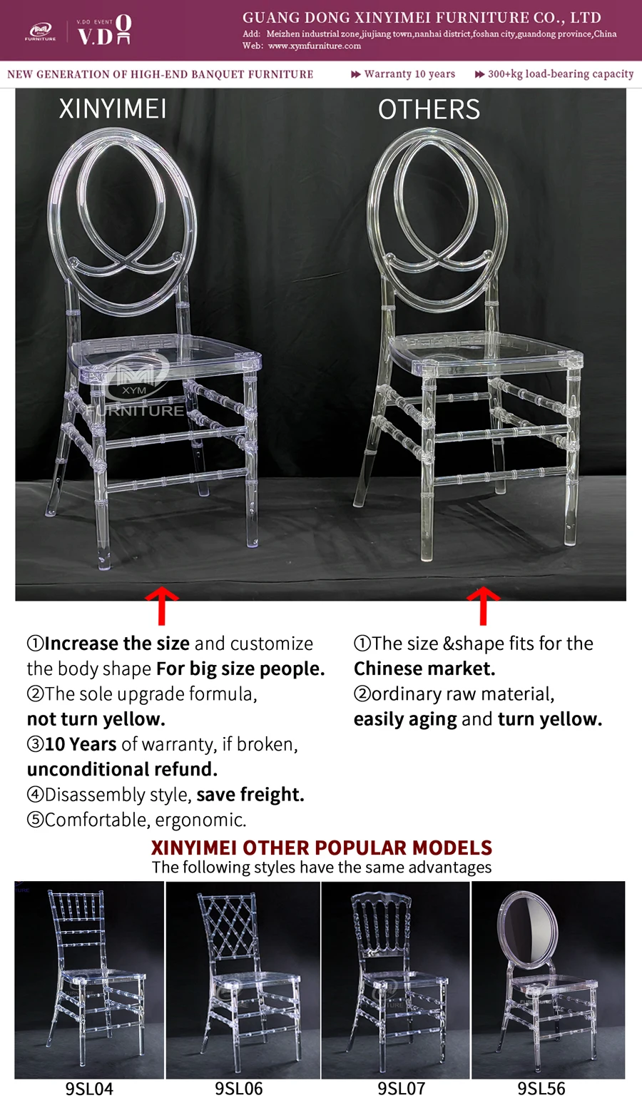 Hotel rentals stackable Acrylic Rental  Chiavari Chair of events  Wedding Hotel Banquet Resin Crystal Tiffany Chairs