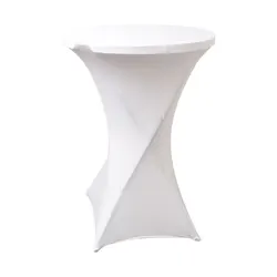 Custom Round Table Cover Bar Stretch Spandex Cocktail Table Cover Hotel Wedding Tablecloth