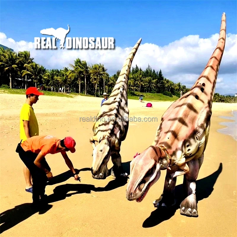 Sea beach performance walking with dinosaur custom adult dinosaur costume