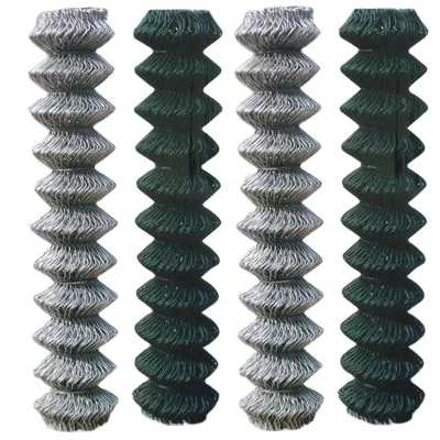 Hot Dipped Galvanized 8ft Chain Link Fence Roll PVC Coated Diamond Cyclone Wire Mesh Fence