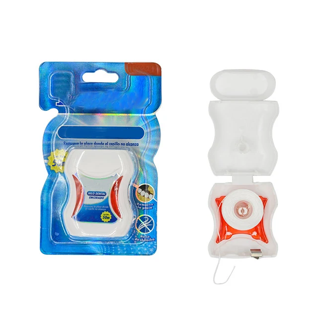 Biodegradable Eco friendly 50m Mint Waxed Nylon Dental Floss