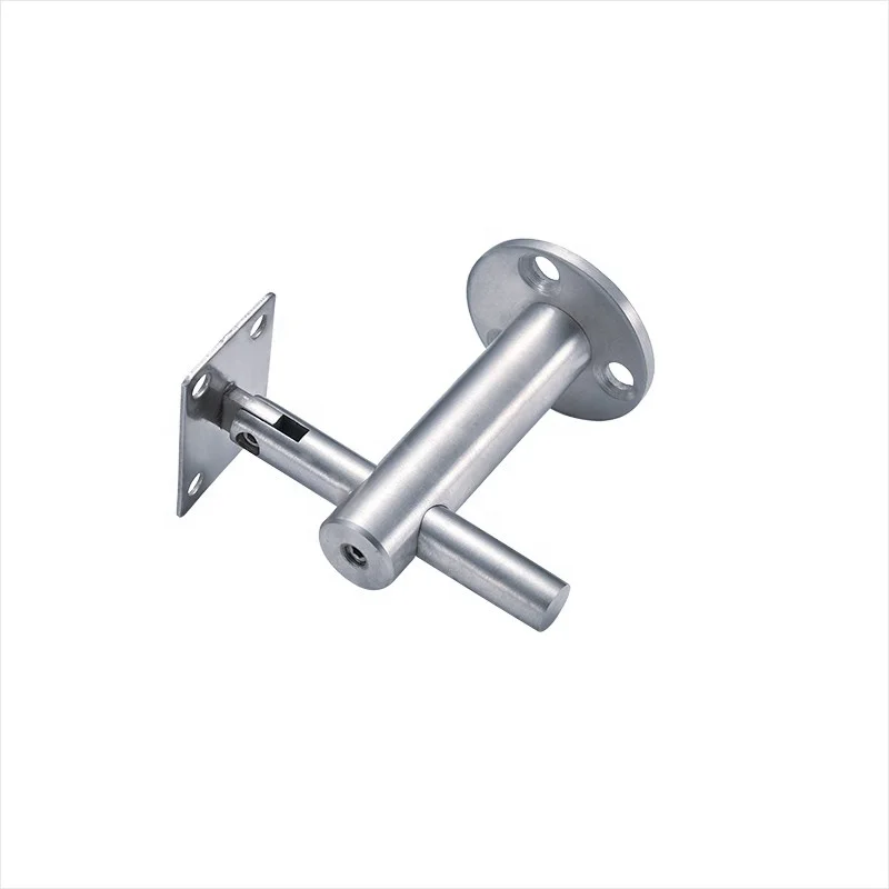 China manufacturer Casting Stainless Steel Glass Mounted Handrail Bracket glass door support
