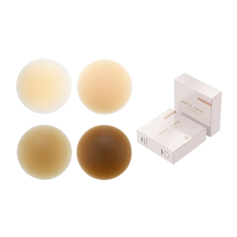 INVISFEEL Long-lasting Non-slip Medical Grade Silicone cakes Nipple Sticker Push-on Silicone matte Nipple Cover