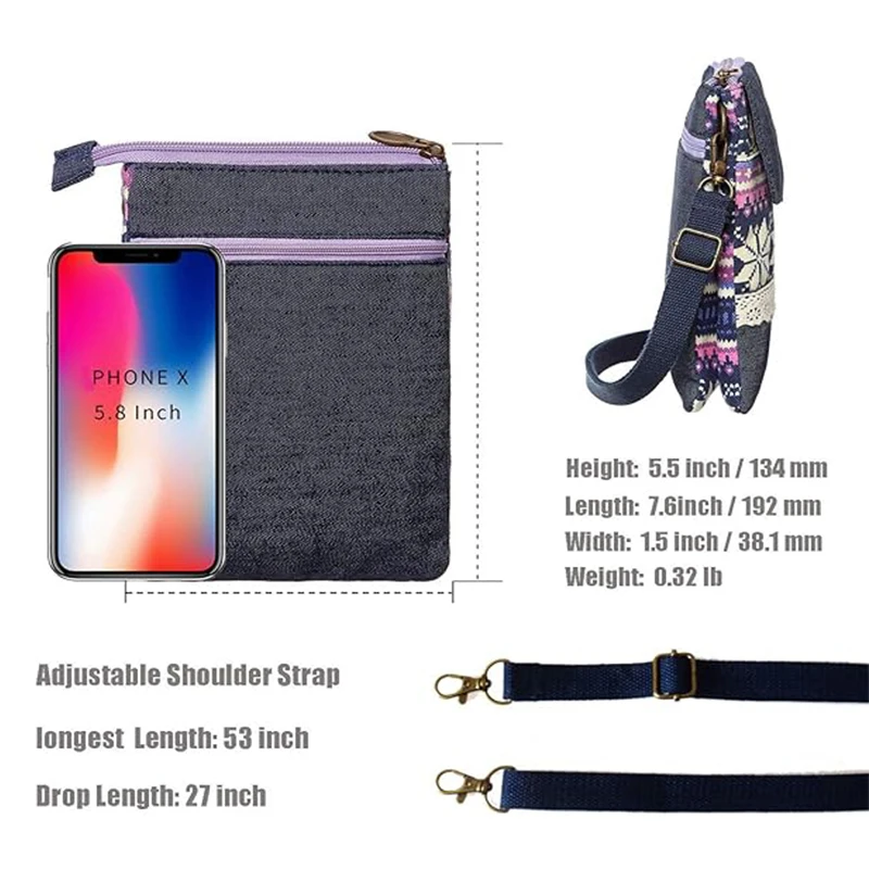 U275 Small Crossbody Bag for Women Mobile Phone Purse Shoulder Handbags Coin Pouch for shopping travel Mobile Phone Bags