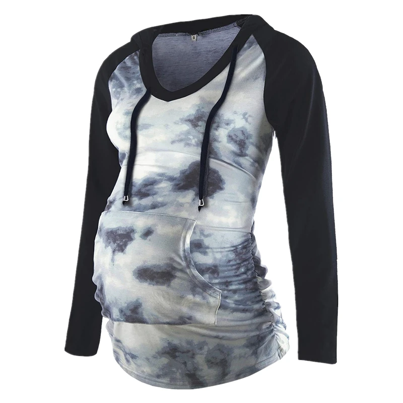 Новая женская футболка с длинным рукавом для кормления серая, белая, многофункциональная, для ухода за матери