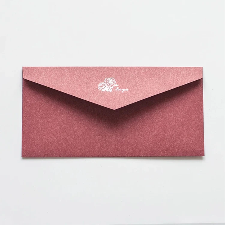 Luxury exquisite good quality wedding greeting gift card kraft paper envelope