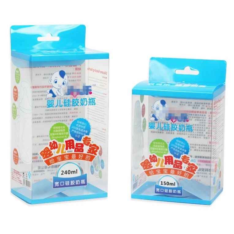 Hot Sale Transparent Printed Plastic PVC Box Package small order PET Clear Packaging Boxes for cosmetics Products