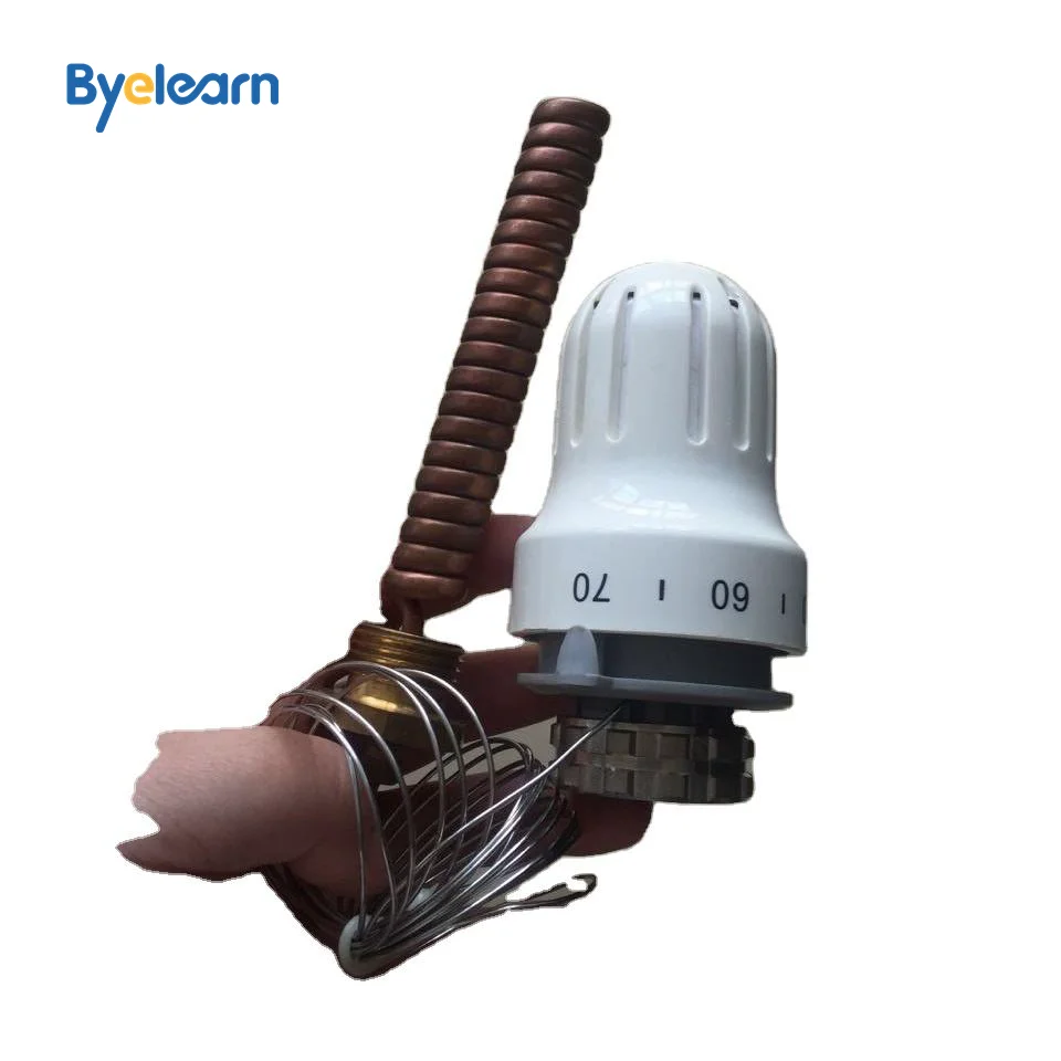 New remote control trv water heating Thermostatic Radiator Valve head with Remote Sensor