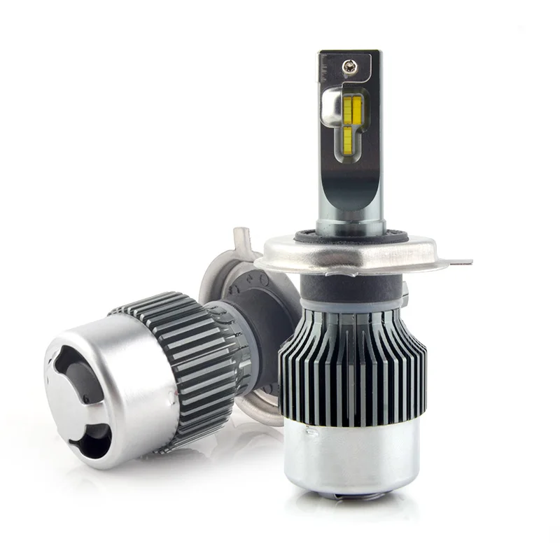 3 Colors Temperature 3000K 4500K 6000K White Yellow DRL Safe Driving Lights Car LED Headlight H4 LED Fog Light
