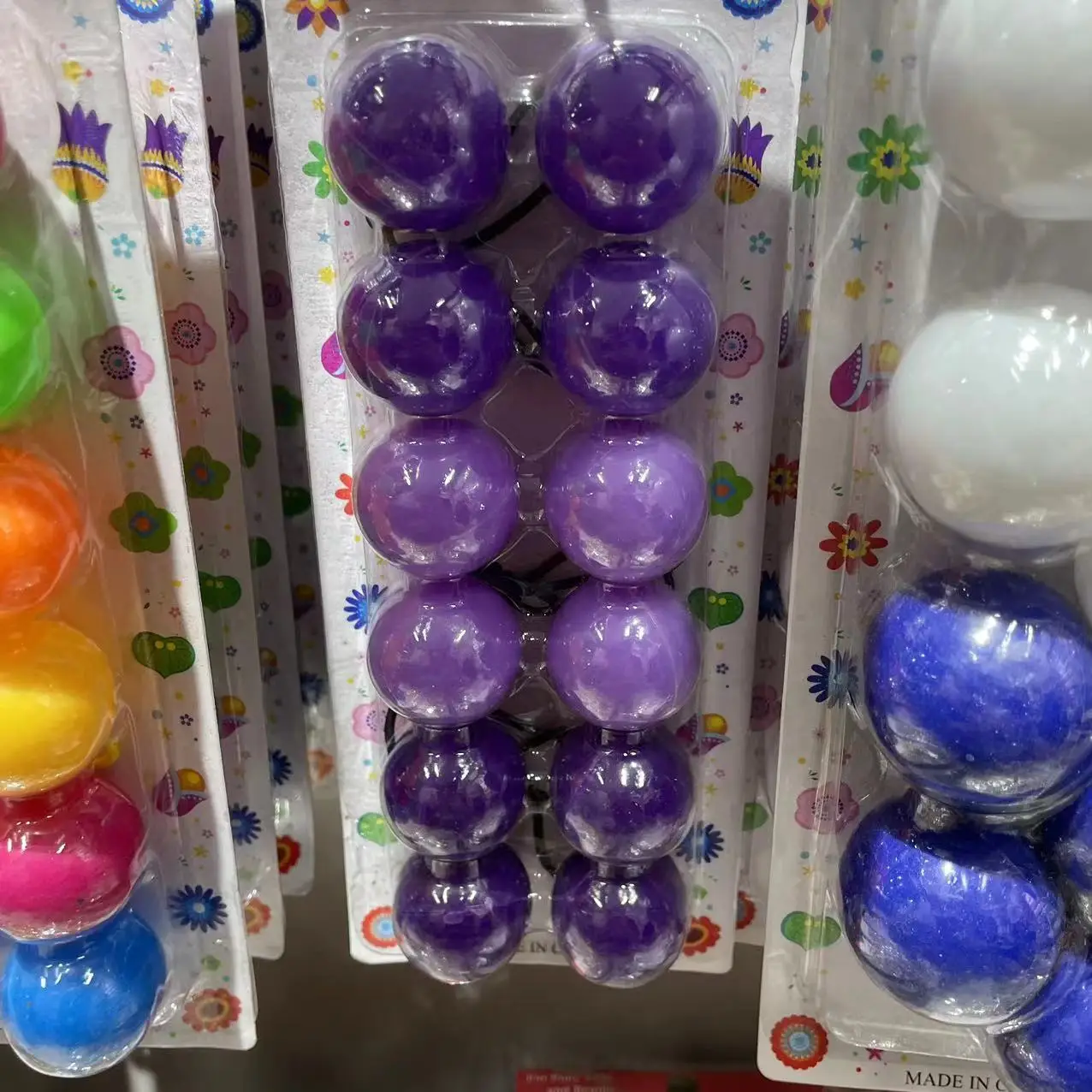 MYLULU Oversized 30mm&40mm beads Kids Girls Baby Knocker Balls Hair Ties Wholesale Hair Accessories with Balls for Girls Kids