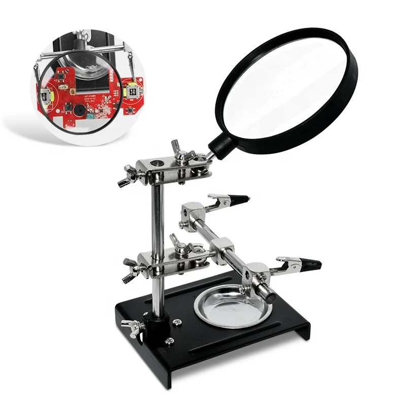 Bench magnifier For circuit board maintenance With fixing clip Mobile phone graphics card motherboard welding workbench