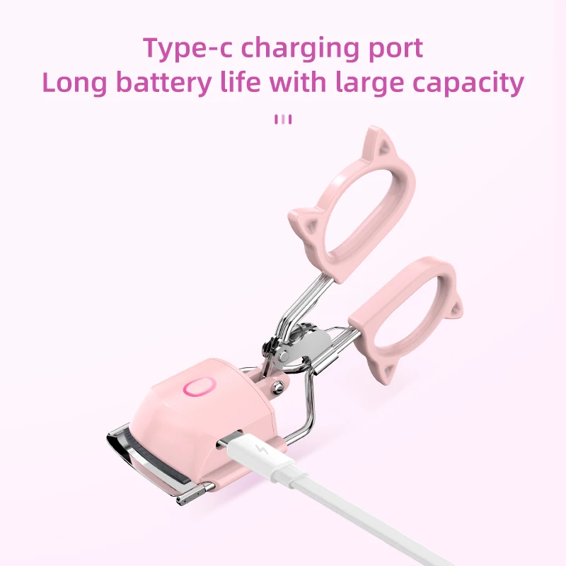 New Eye Lash Curler Heat Electric Metal Heated Eyelash Curler Lash Lift Kit Long Lasting Naturally Eyelashes Eyelash Curler