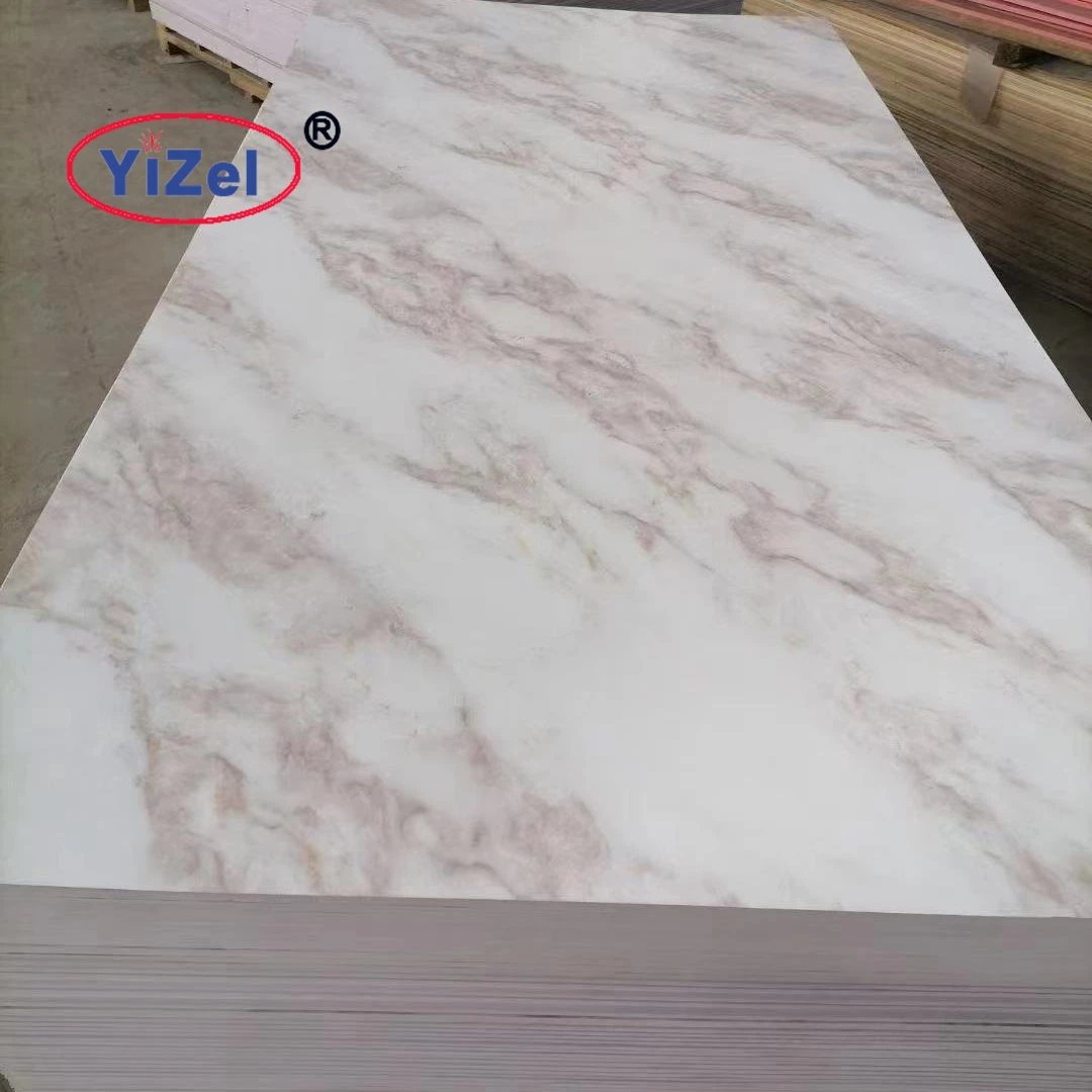 2021 pvc materials WPC  laminated pvc foam board 5mm 1220x2440mm  marble laminated pvc board