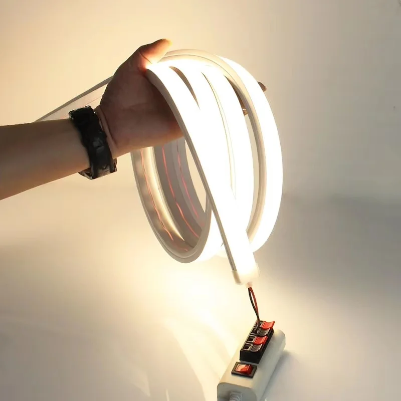 Recessed Neon Silicone Rubber Tube Flexible Silicon Cover Rope Channel for Ribbon Led Strip Light