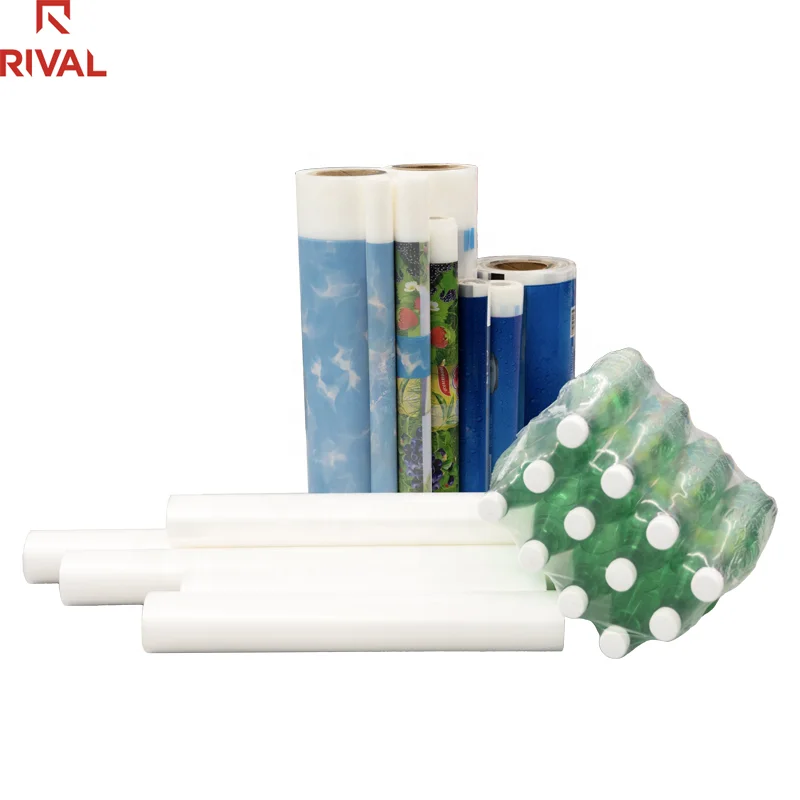 5 Layer Blown Custom Flexo Printing Transparent Plastic Film Packing Heat Shrink Film for Yogurt