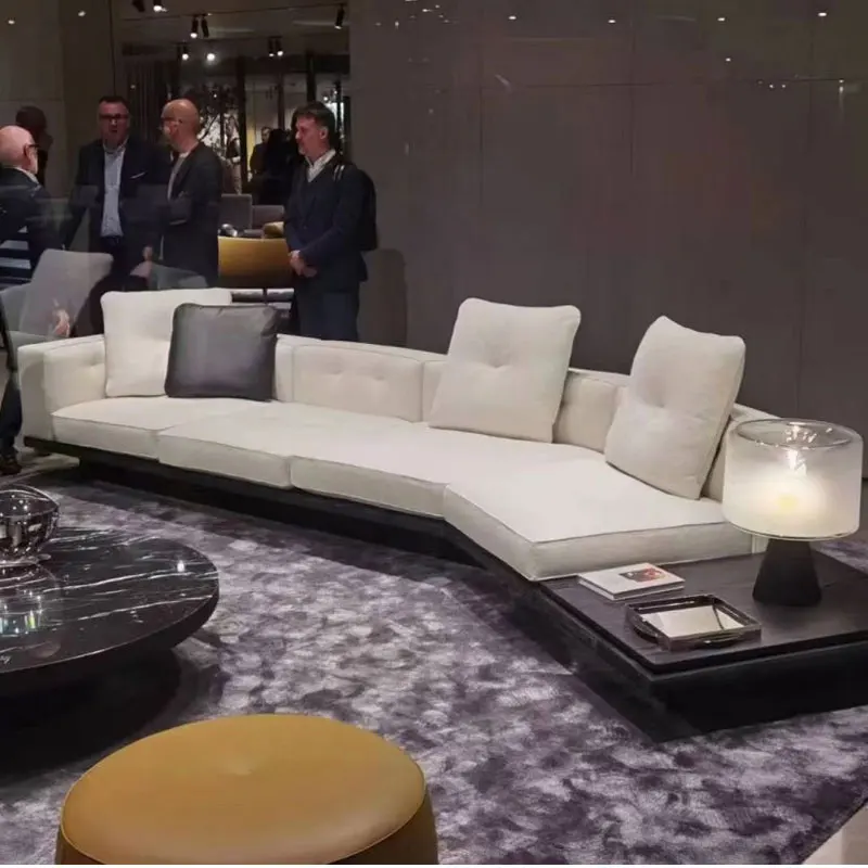 AJJ-YS090 High quality custom furniture minimalist leather art fabric villa custom house furniture