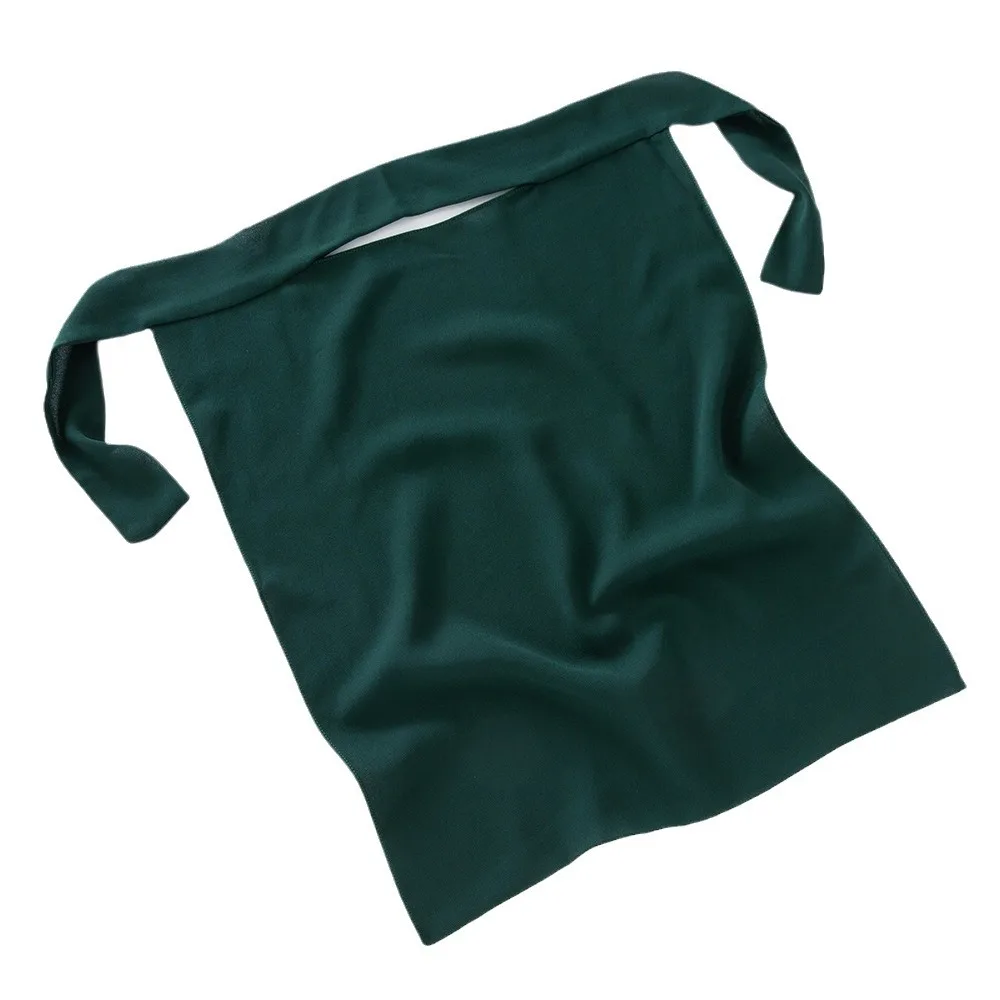 Good Quality Nikabo Lace-Up Headscarf Veil Solid Chiffon Niqab Shawl Long Ethnic Style Islamic Hijab for Muslim Hijab Scarf