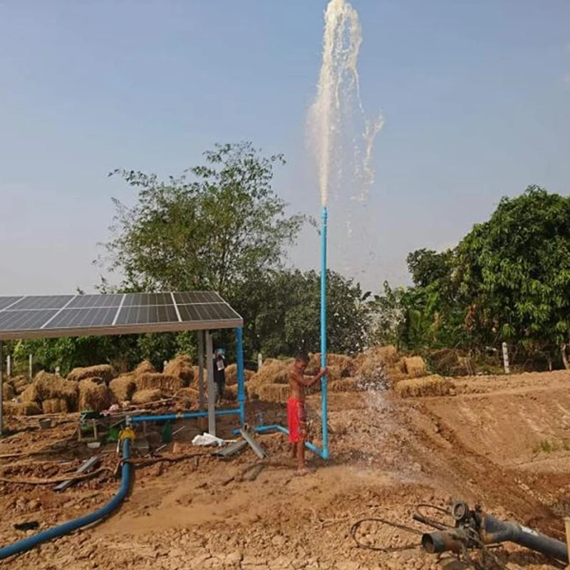 6inch 2HP AC DC MAX Head 31M 200V Deep Well Solar Powered Submersible Water Pump Irrigation Solar Pumps