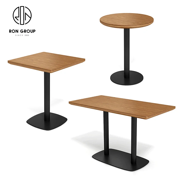 Modern Commercial Custom Color Restaurant Furniture Rattan Leather Sofa Booth Seating Wood Cafe Restaurant Table and Chair Set