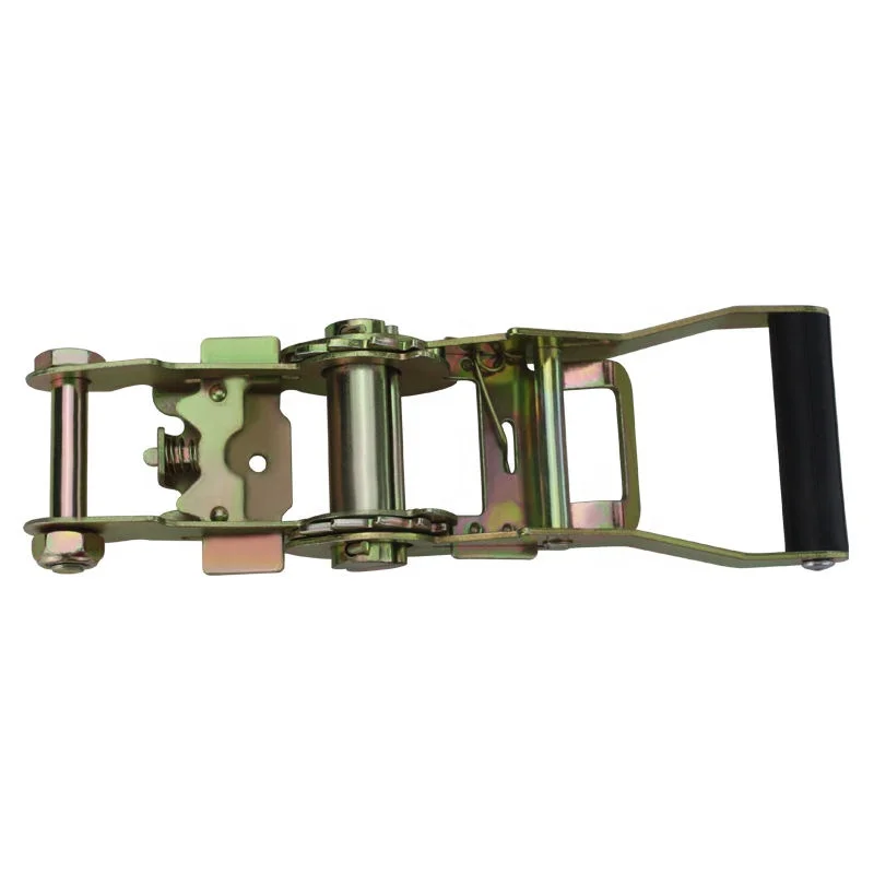 OEM CE 5 ton 50mm steel Ratchet Buckle Lashing Strap Cargo Control with Plastic Handle GL-16713-2