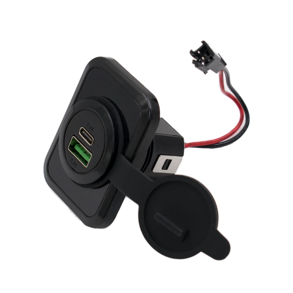 Bus seat USB Charger 12V 24V Fast Charging Double Port USB & TYPE C Socket