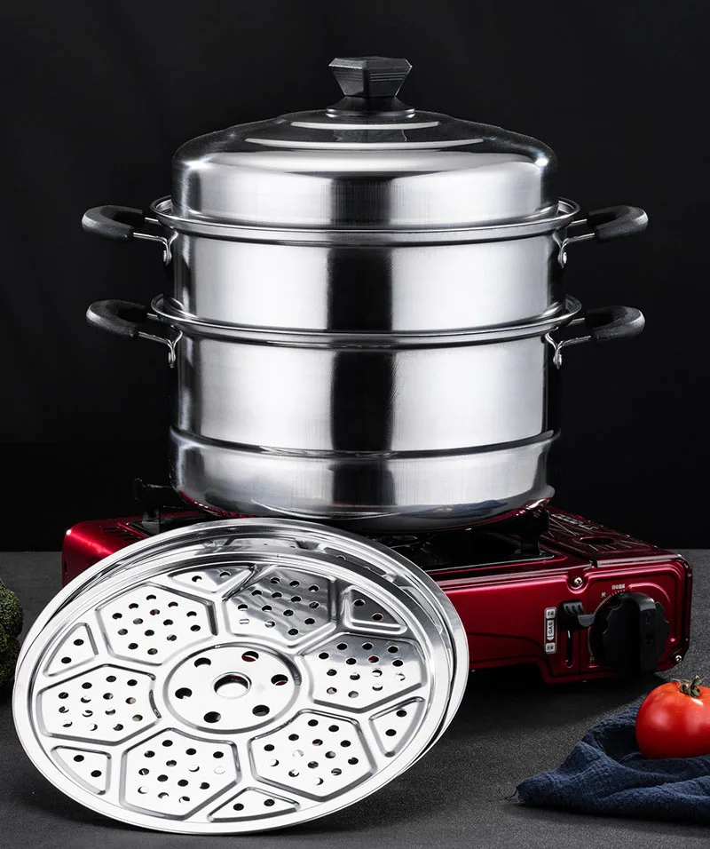 Hedan Factory 3 layer cooking steamer stainless steel food steamer