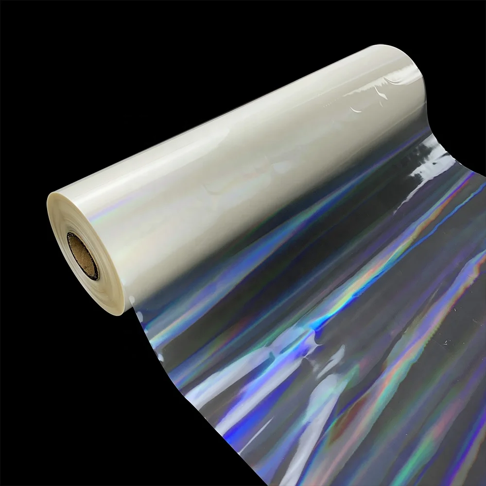Self Adhesive Packaging Decoration Transparent Paper Holographic Film