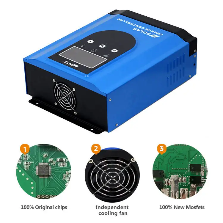 Регулятор солнечной батареи 12v 24v 48v auto 80A 100A высокого напряжения mppt контроллер солнечного заряда