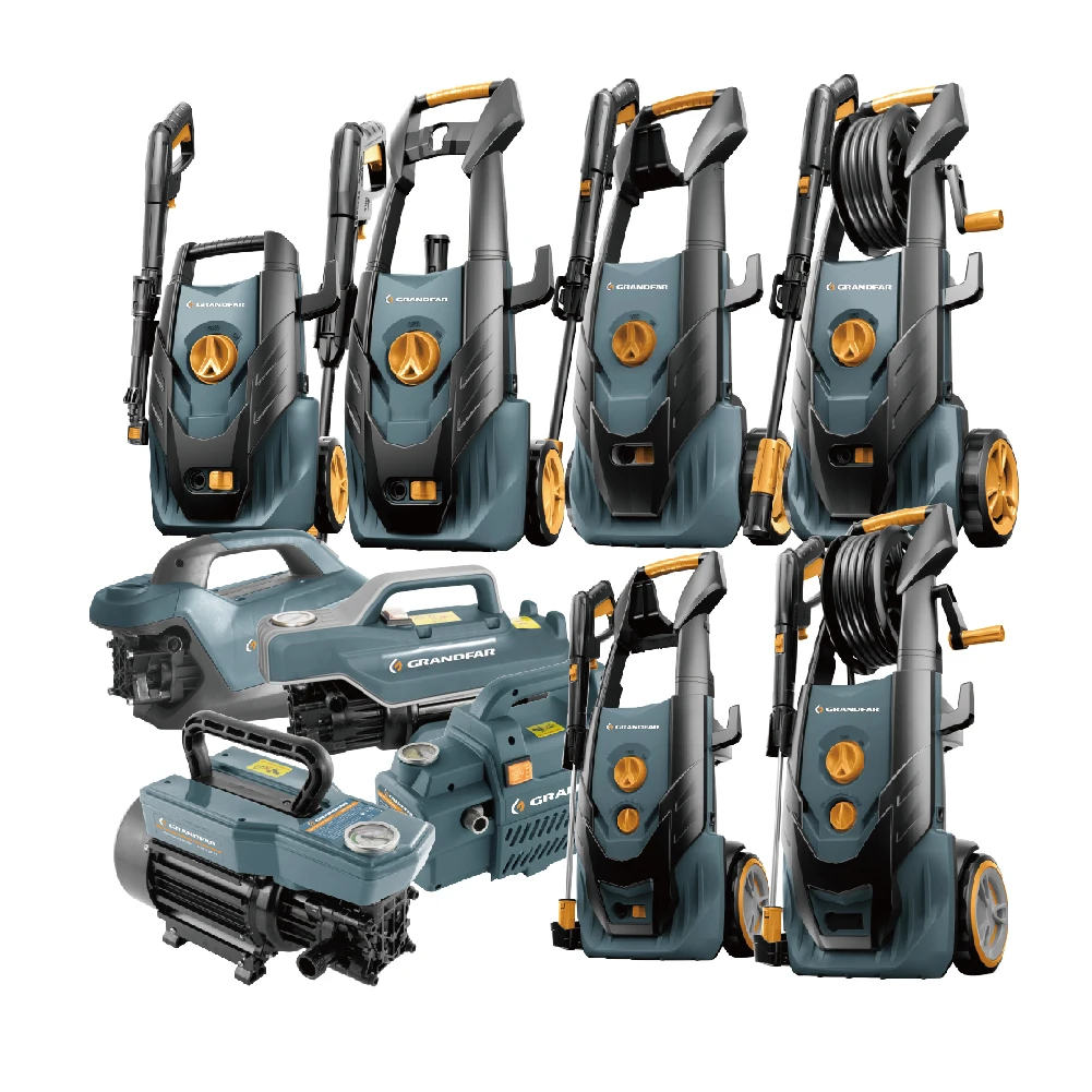 GRANDFAR Portable 1.2kw 6.5L/min Electric Pressure Washer Portable Power Washer Two Nozzles for Car Driveways Garden